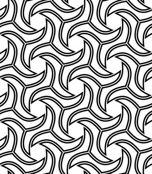 Geometric Seamless Vector Fine Pattern. Classic Ornament Stock Illustration