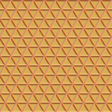 Geometric Seamless Vector Pattern With 3D Elements 스톡 일러스트