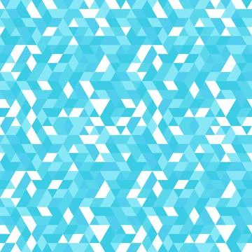 Geometric Seamless Vector Pattern With Abstract Triangles Stock Illustration