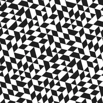 Geometric Seamless Vector Pattern With Abstract Triangles Illustrazione stock