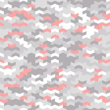 Geometric Seamless Vector Pattern With Abstract Triangles Stock Illustration