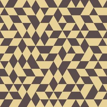 Geometric Seamless Vector Pattern With Abstract Triangles 스톡 일러스트