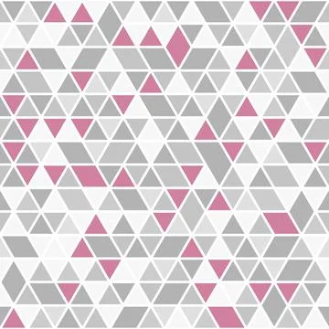 Geometric Seamless Vector Pattern With Abstract Triangles Illustrazione stock