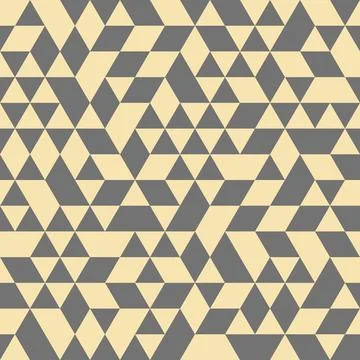 Geometric Seamless Vector Pattern With Abstract Triangles Stock Illustration