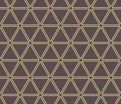Geometric Seamless Vector Pattern With Abstract Triangles Illustrazione stock
