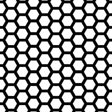 Geometric seamless Vector Pattern. Black and white Background. Illustrazione stock