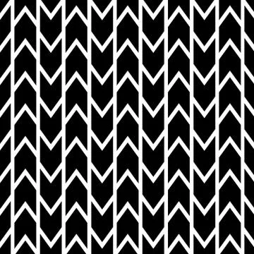 Geometric seamless Vector Pattern. Black and white Background. Stock Illustration