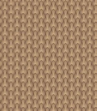 Geometric seamless vector pattern from coffee tone lines. イラスト素材