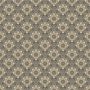 Geometric Seamless Vector Pattern Stock Illustration