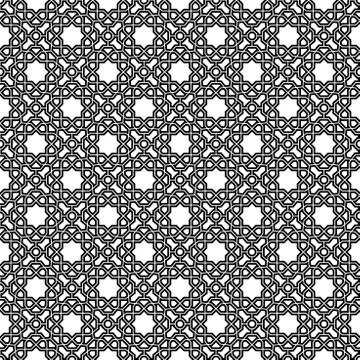 Geometric Seamless Vector Pattern 库存插图