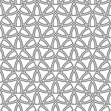 Geometric Seamless Vector Pattern Stock Illustration