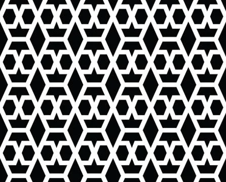 Geometric seamless vector pattern Stock Illustration