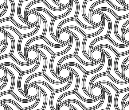 Geometric Seamless Vector Pattern Stock Illustration