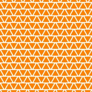 Geometric seamless Vector Pattern. Orange and white Background. Illustrazione stock