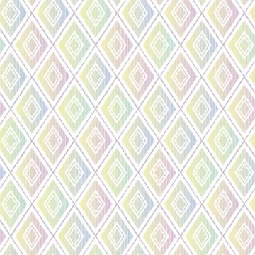 Geometric seamless vector pattern in pastel ombre Stock Illustration