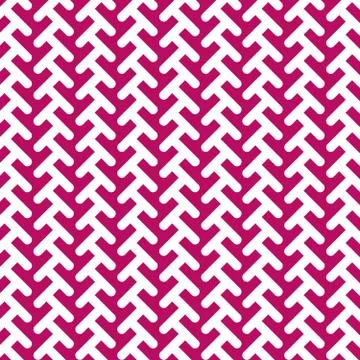 Geometric seamless Vector Pattern. Pink and white Background. Stock Illustration
