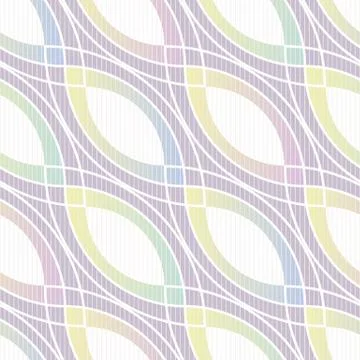 Geometric seamless vector pattern in rainbow ombre Stock Illustration