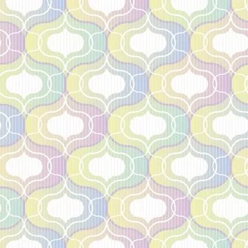 Geometric seamless vector pattern in rainow ombre Stock Illustration