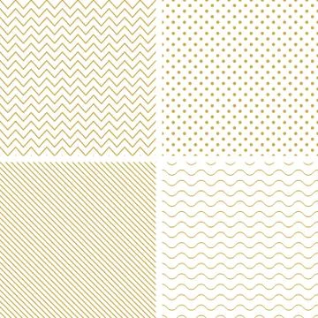 Geometric seamless vector patterns. Stockillustratie