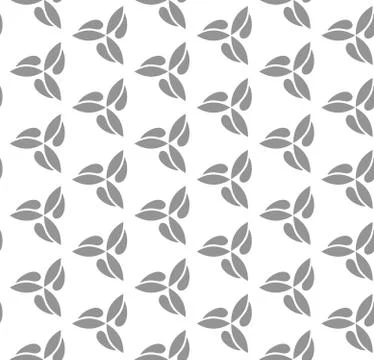 Geometric Seamless Vector Silver Pattern Stock Illustration