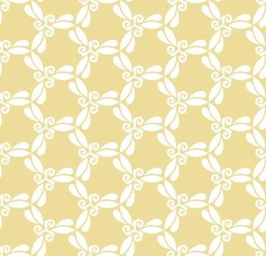 Geometric Seamless White Pattern. Classic Ornament Stock Illustration