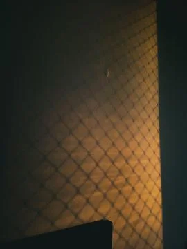 Geometric Shadow on the Wall Stock Photos