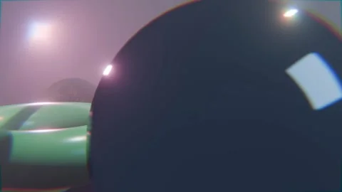 Geometric shape 3d abstract objects bg able to loop endless Stock Footage 338012795