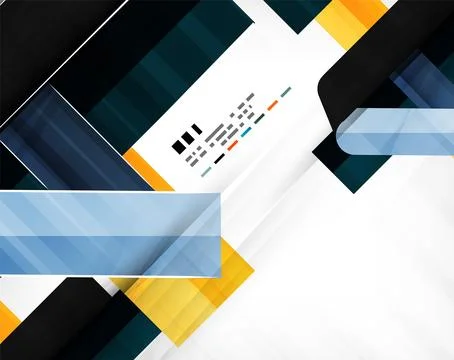 Geometric shape abstract business template 스톡 일러스트