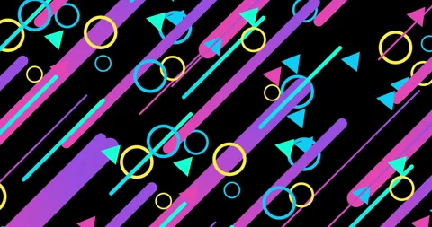 Geometric shape abstract loop animation. Infinity Motion Graphic Shapes loop Stock Footage 258653345