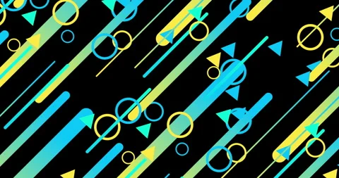 Geometric shape abstract loop animation. Infinity Motion Graphic Shapes loop Video stock 259918090
