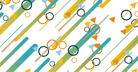 Geometric shape abstract loop animation. Infinity Motion Graphic Shapes loop Stock Footage 262013926