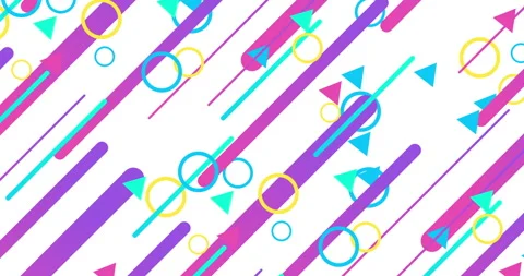 Geometric shape abstract loop animation. Infinity Motion Graphic Shapes loop Stock Footage 263385930