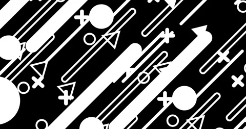 Geometric shape abstract loop animation. Infinity Motion Graphic Shapes loop Stock Footage 264196489