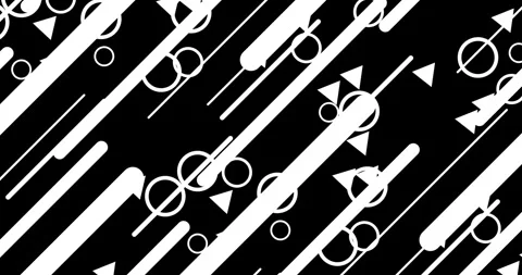Geometric shape abstract loop animation. Infinity Motion Graphic Shapes loop Stock Footage 267771411