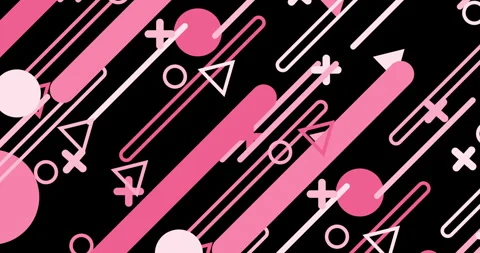 Geometric shape abstract loop animation. Infinity Motion Graphic Shapes loop Stock Footage 277305349