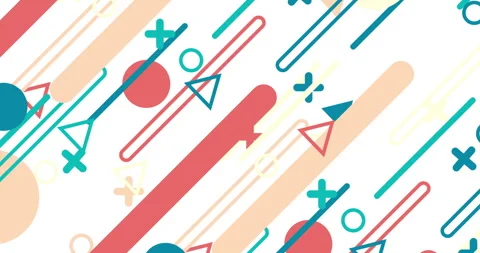 Geometric shape abstract loop animation. Infinity Motion Graphic Shapes loop Stock Footage 278293975