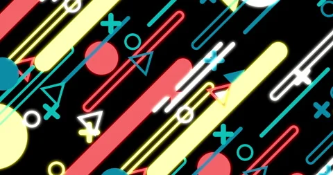 Geometric shape abstract loop animation. Infinity Motion Graphic Shapes loop Stock Footage 280365940