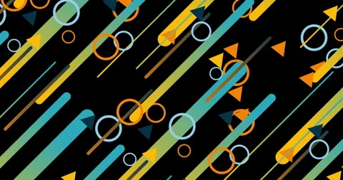 Geometric shape abstract loop animation. Infinity Motion Graphic Shapes loop Stock Footage 280717677