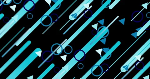 Geometric shape abstract loop animation. Infinity Motion Graphic Shapes loop Stock Footage 301718900
