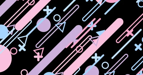Geometric shape abstract loop animation. Infinity Motion Graphic Shapes loop Stock Footage 301922213
