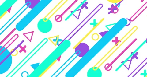 Geometric shape abstract loop animation. Infinity Motion Graphic Shapes loop Stock Footage 301922337