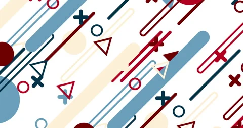 Geometric shape abstract loop animation. Infinity Motion Graphic Shapes loop Stock Footage 304806583