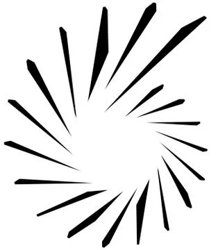 Geometric shape - Angular edgy element on white. Ilustração Stock