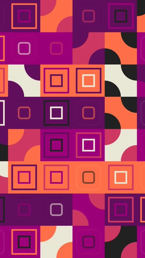 Geometric Shape Animation Procedural Seamless Background In Minimal Tech Style Stock Footage 332342211