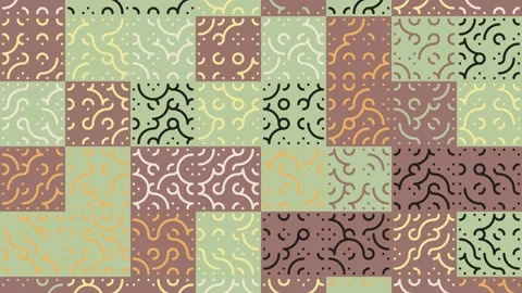Geometric Shape Animation Procedural Seamless Background In Minimal Tech Style Stock Footage 332979685