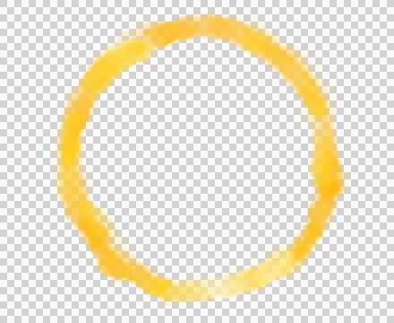 Geometric shape circle hand drawin in watercolor brush line decorative abstra Stock Illustration