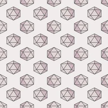 Geometric Shape colored seamless pattern. Geometry Science vector background Stock Illustration