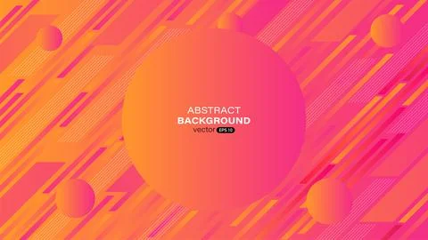 Geometric shape colorful gradient abstract background Stock Illustration