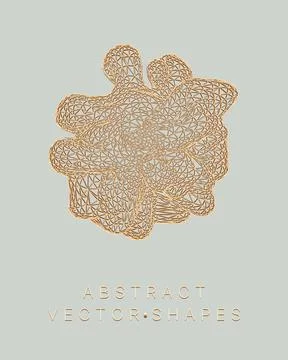 Geometric shape for design. 3d technology style. Stock Illustration