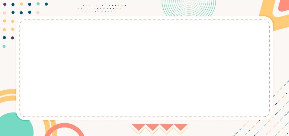 Geometric shape element design halftone style pastel color Stock Illustration
